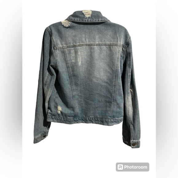 Cisono distressed Jean jacket - Picture 2 of 2